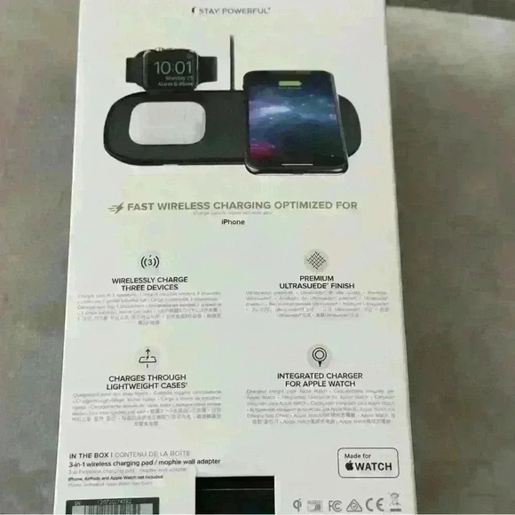 Mophie Universal Dual Wireless Charging Pad Fast Charge - Picture 2 of 5